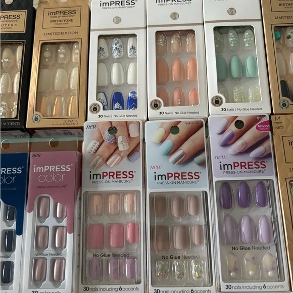 imPRESS Colorful Press-On Nail Collection 25 sets brand new in box - Picture 3 of 4
